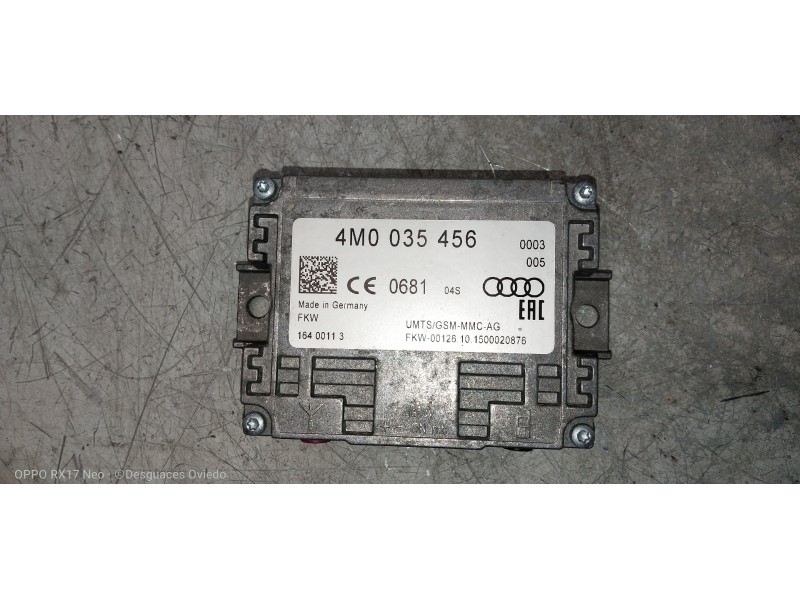 Recambio de modulo electronico para audi q7 (4m) 3.0 tdi quattro referencia OEM IAM 4M0035456  