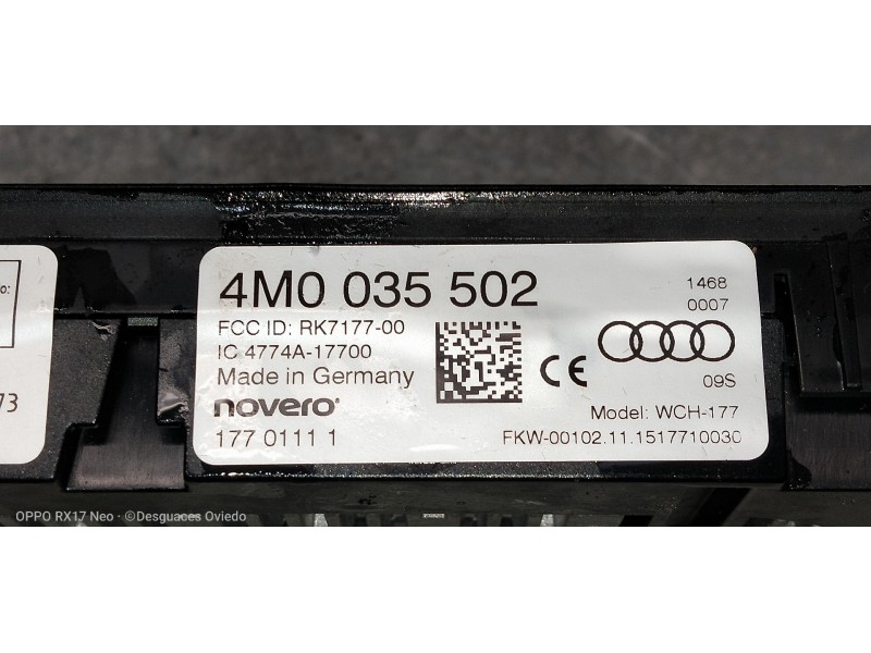 Recambio de modulo electronico para audi q7 (4m) 3.0 tdi quattro referencia OEM IAM 4M0035502  