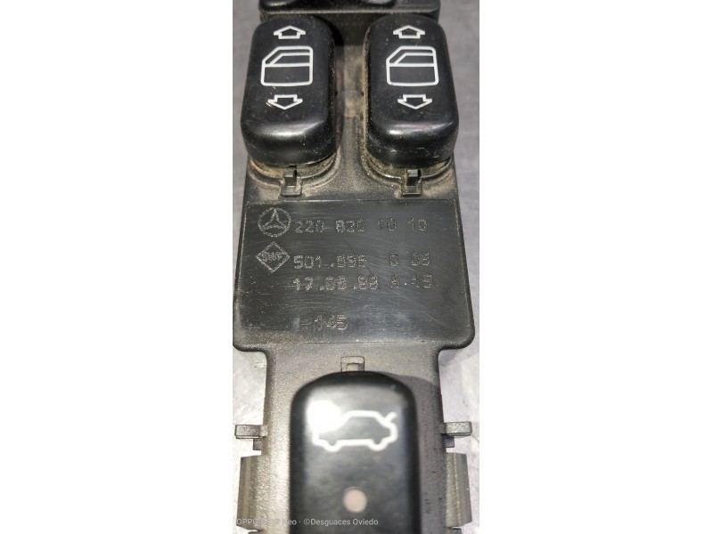 Recambio de mando elevalunas delantero izquierdo para mercedes clase s (w220) berlina 430 (220.070) referencia OEM IAM 220820101