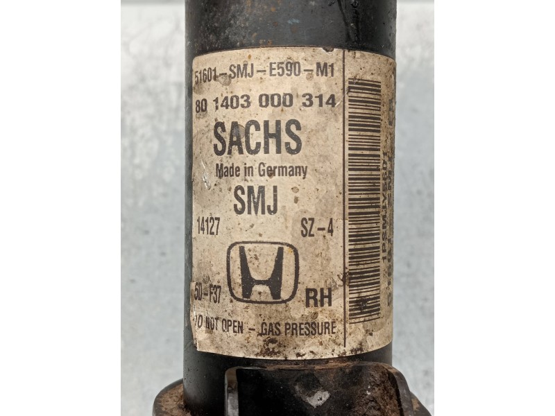 Recambio de amortiguador delantero izquierdo para honda civic berlina 5 (fk) 2.2 i-ctdi executive referencia OEM IAM 51601SMJE59