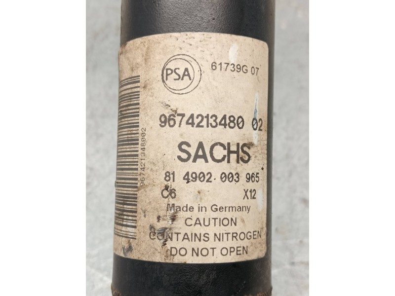 Recambio de amortiguador trasero izquierdo para peugeot partner kombi access referencia OEM IAM 9674213480 814902003965 