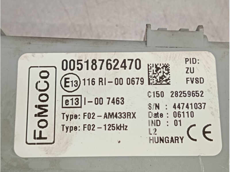 Recambio de caja reles / fusibles para ford ka (ccu) titanium referencia OEM IAM 00518762470 28259652 