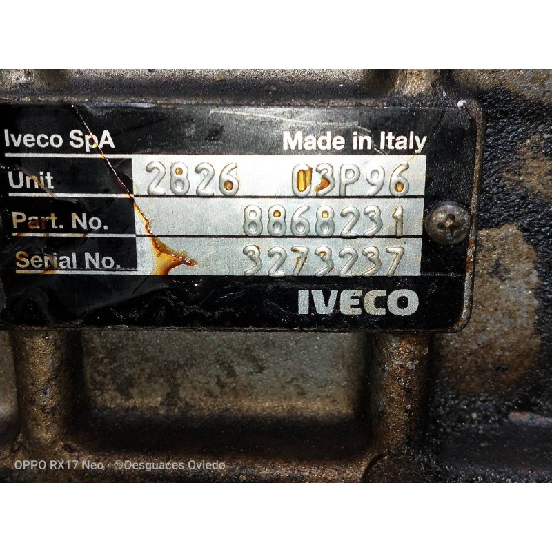 Recambio de caja cambios para iveco daily caja abierta / volquete 30-10 classic, caja abierta referencia OEM IAM 282603P96 88682 Recambio de caja cambios para iveco daily caja abierta / volquete 30-10 classic, caja abierta referencia OEM IAM 282603P96 88682