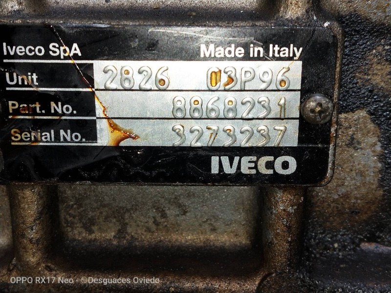 Recambio de caja cambios para iveco daily caja abierta / volquete 30-10 classic, caja abierta referencia OEM IAM 282603P96 88682 Recambio de caja cambios para iveco daily caja abierta / volquete 30-10 classic, caja abierta referencia OEM IAM 282603P96 88682