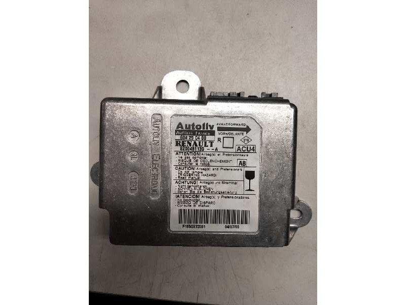 Recambio de centralita airbag para renault scenic ii 1.9 dci diesel referencia OEM IAM 604290400 8200481139A 