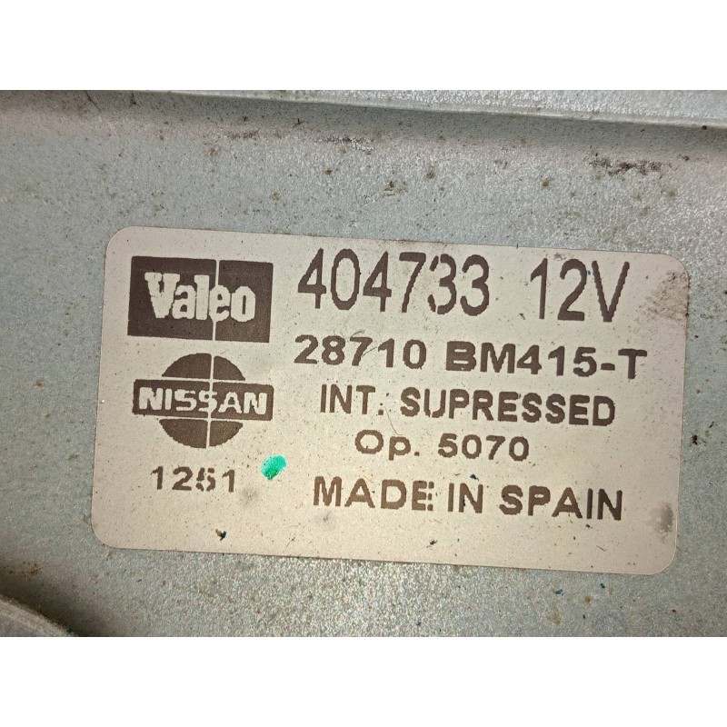 Recambio de motor limpia trasero para nissan almera (n16/e) comfort referencia OEM IAM 28710BM415T 404733 