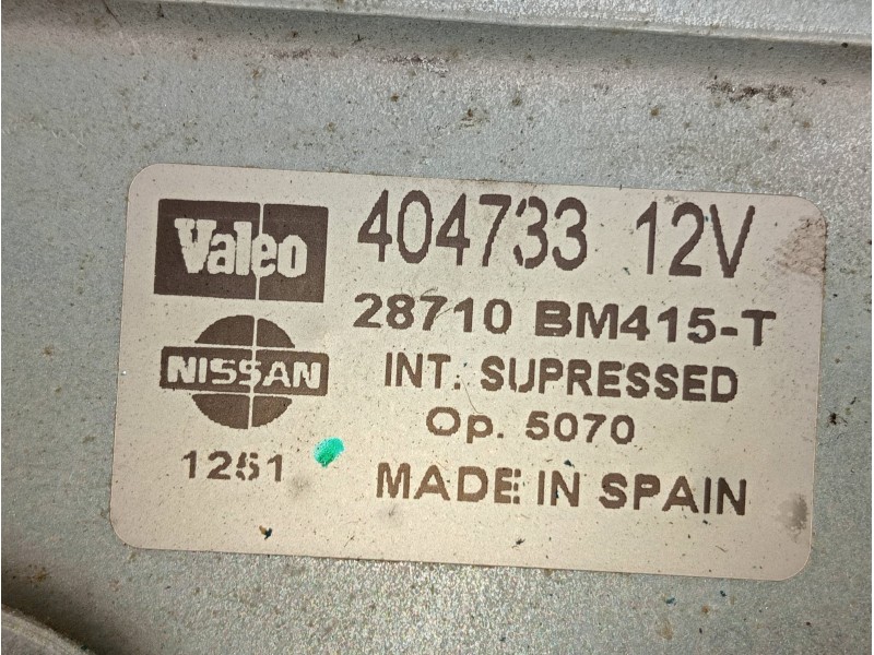 Recambio de motor limpia trasero para nissan almera (n16/e) comfort referencia OEM IAM 28710BM415T 404733 