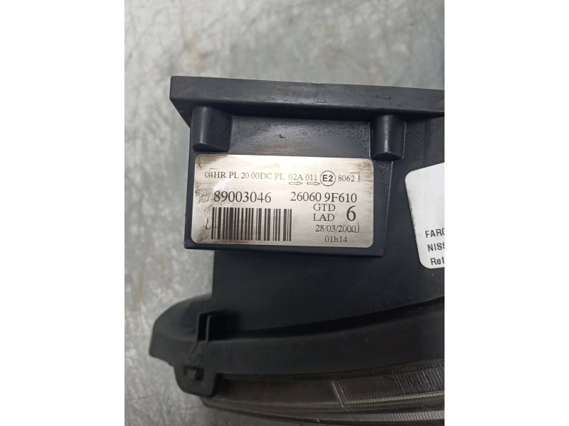 Recambio de faro izquierdo para nissan primera berlina (p11) elegance referencia OEM IAM 89003046 260609F610 XENON
