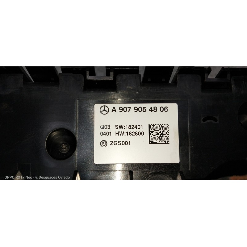 Recambio de mando calefaccion / aire acondicionado para mercedes sprinter iii furgón fwd 2.1 cdi cat referencia OEM IAM A9079054