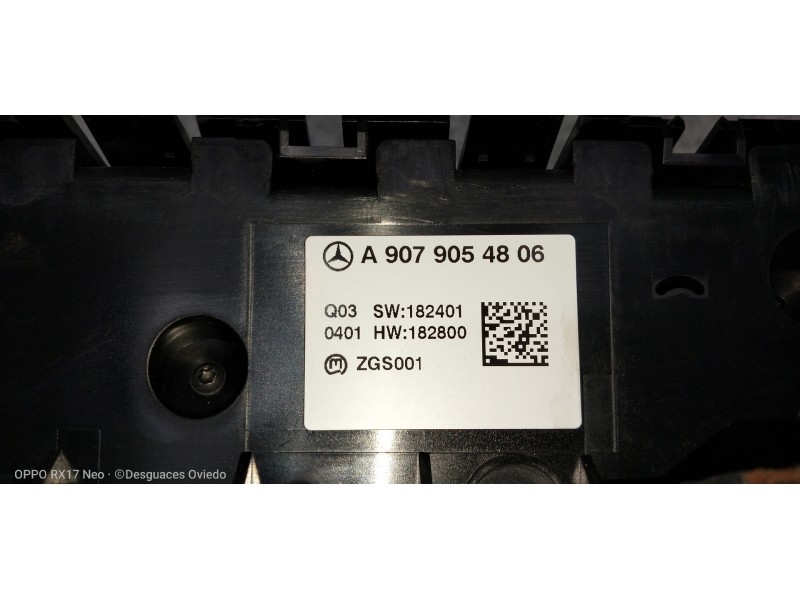 Recambio de mando calefaccion / aire acondicionado para mercedes sprinter iii furgón fwd 2.1 cdi cat referencia OEM IAM A9079054