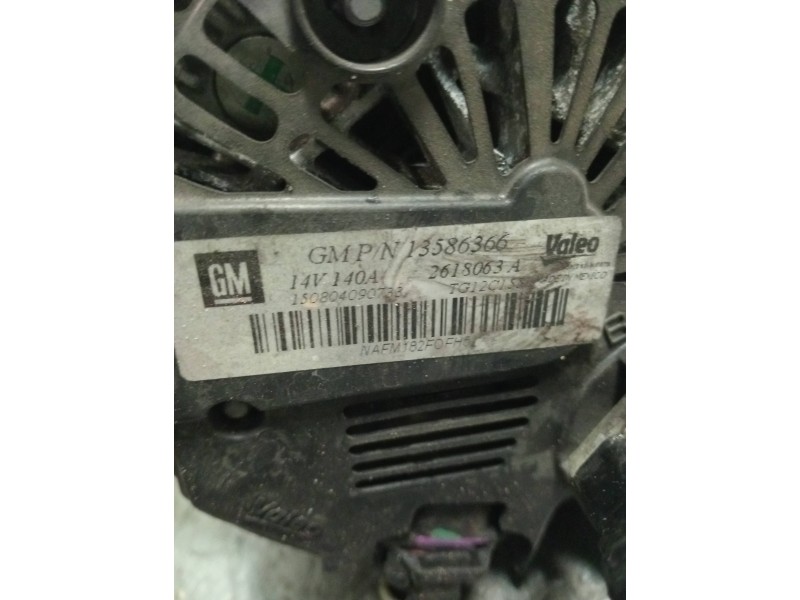 Recambio de alternador para opel astra j lim. 4türig business referencia OEM IAM 13586366  
