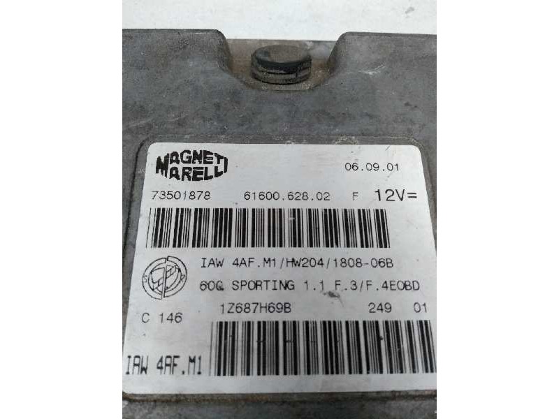 Recambio de centralita motor uce para fiat seicento (187) 1.1 cat referencia OEM IAM IAW4AFM1 73501878 6160062802