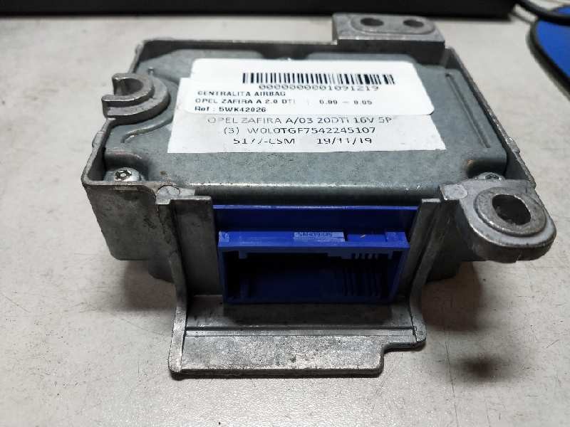 Recambio de centralita airbag para opel zafira a 2.0 dti referencia OEM IAM 5WK42926 330518650 09229303