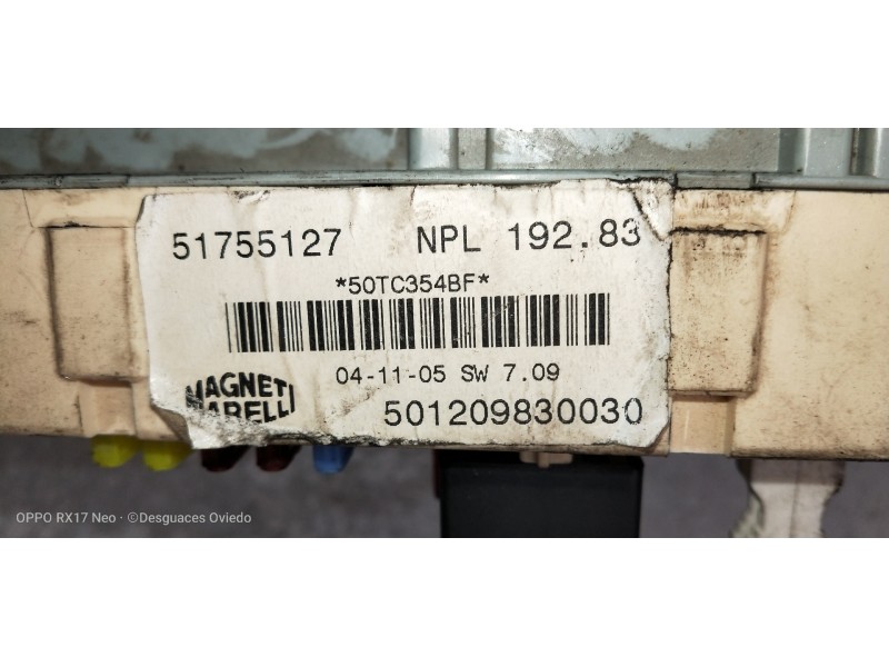 Recambio de caja reles / fusibles para fiat stilo (192) 1.6 16v cat referencia OEM IAM 51755127 501209830030 