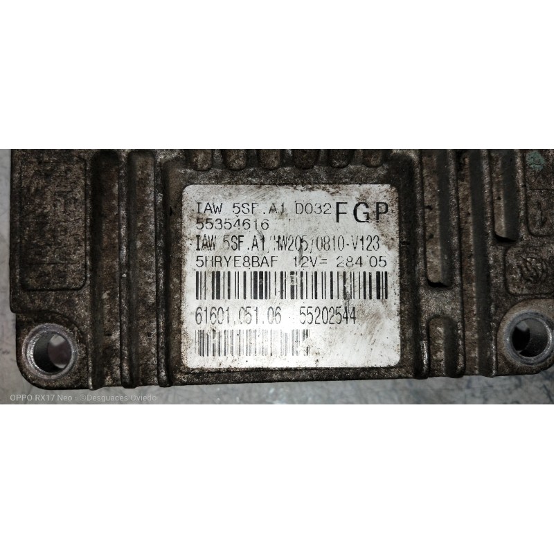 Recambio de centralita motor uce para fiat stilo (192) 1.6 16v cat referencia OEM IAM 55354616 6160105106 55202544 