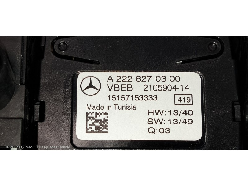 Recambio de mando multifuncion para mercedes clase c (w205) lim. 2.1 cdi cat referencia OEM IAM   