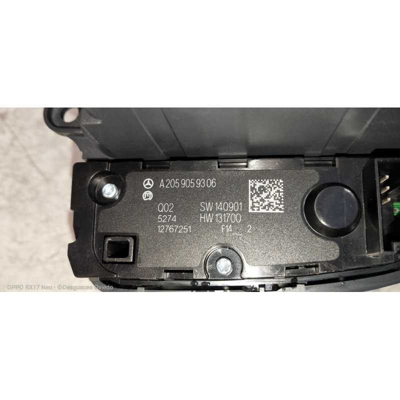 Recambio de mando multifuncion para mercedes clase c (w205) lim. 2.1 cdi cat referencia OEM IAM A2059008018 A2059005915 A2059059