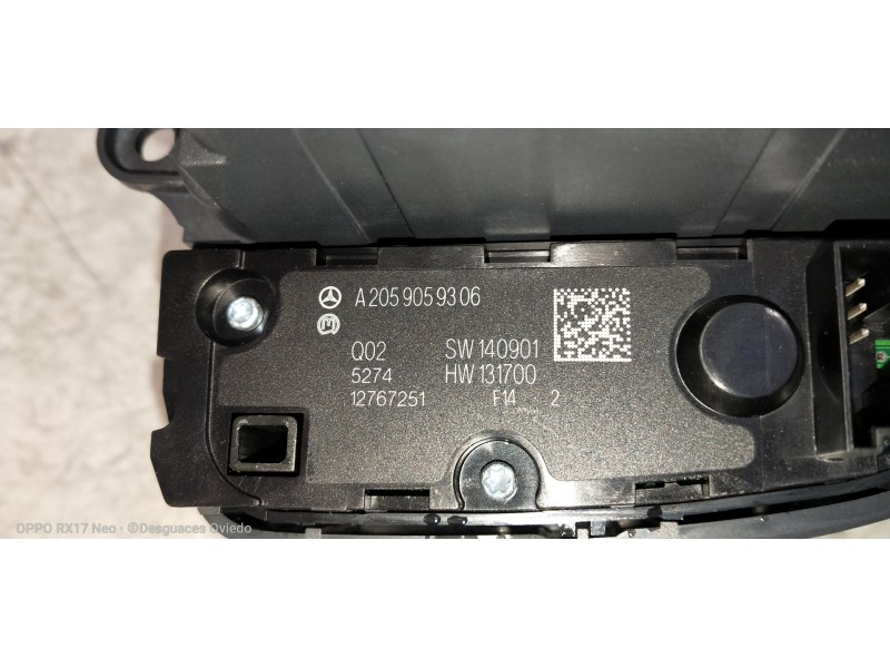 Recambio de mando multifuncion para mercedes clase c (w205) lim. 2.1 cdi cat referencia OEM IAM A2059008018 A2059005915 A2059059