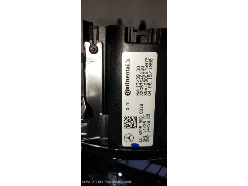 Recambio de mando multifuncion para mercedes clase c (w205) lim. 2.1 cdi cat referencia OEM IAM A2059008018 A2059005915 A2059059