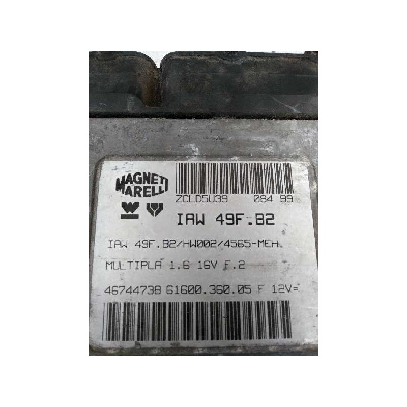 Recambio de centralita motor uce para fiat multipla (186) 1.6 16v cat referencia OEM IAM IAW49FB2 46744738 6160036005