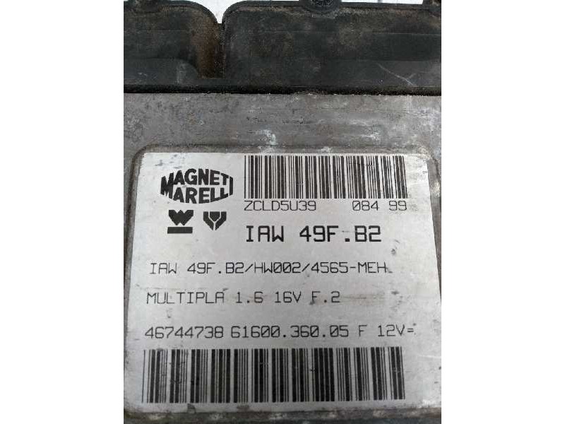 Recambio de centralita motor uce para fiat multipla (186) 1.6 16v cat referencia OEM IAM IAW49FB2 46744738 6160036005
