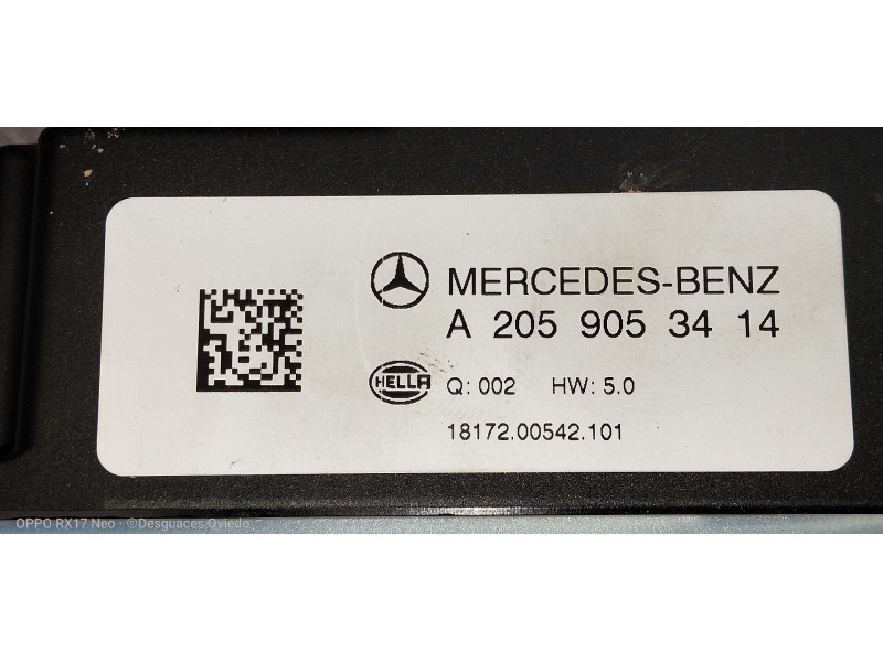 Recambio de modulo electronico para mercedes clase c (w205) lim. 2.1 cdi cat referencia OEM IAM A2059053414  