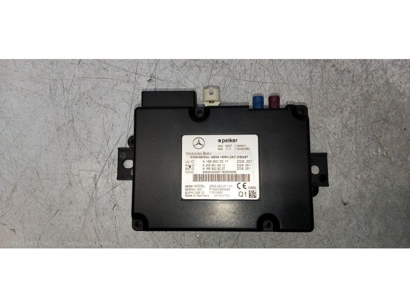 Recambio de modulo electronico para mercedes clase c (w205) lim. 2.1 cdi cat referencia OEM IAM A1669005517 A2059016810 A1669028