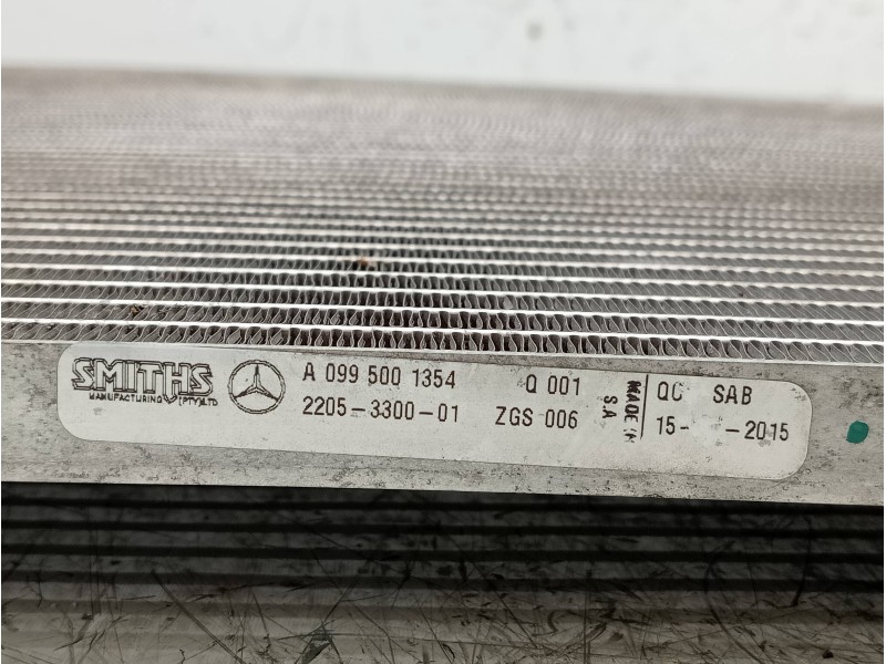Recambio de condensador / radiador aire acondicionado para mercedes clase c (w205) lim. 2.1 cdi cat referencia OEM IAM A09950013