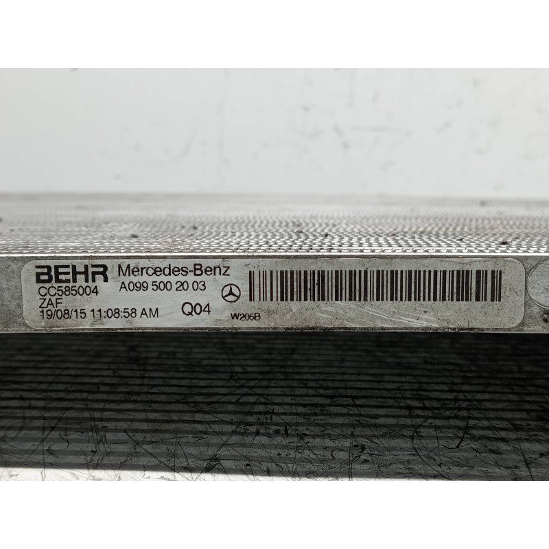Recambio de radiador agua para mercedes clase c (w205) lim. 2.1 cdi cat referencia OEM IAM A0995002003 CC585004 