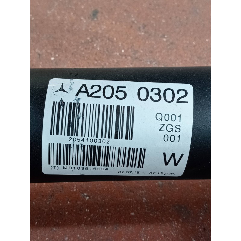 Recambio de transmision central para mercedes clase c (w205) lim. 2.1 cdi cat referencia OEM IAM A2050302 2054100302 