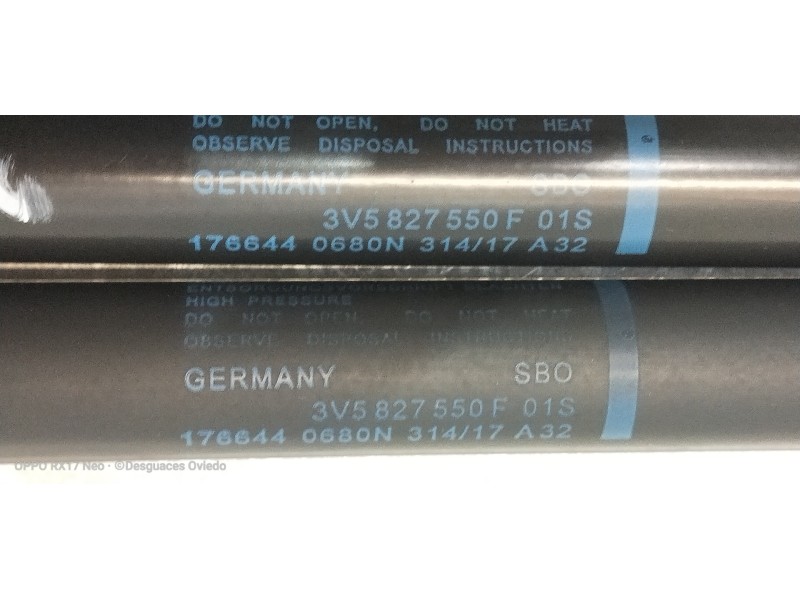 Recambio de amortiguadores maletero / porton para skoda superb (3v3) active referencia OEM IAM 3V5827550F  