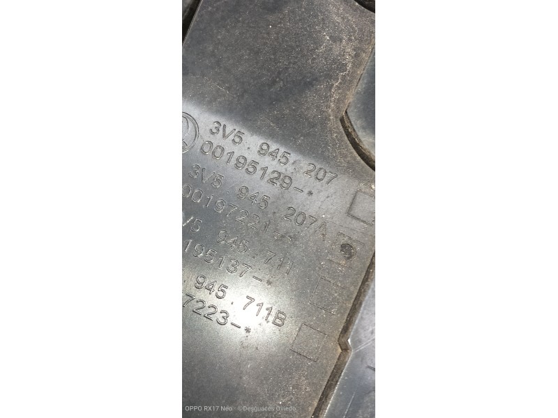 Recambio de piloto trasero izquierdo para skoda superb (3v3) active referencia OEM IAM 3V5945207  