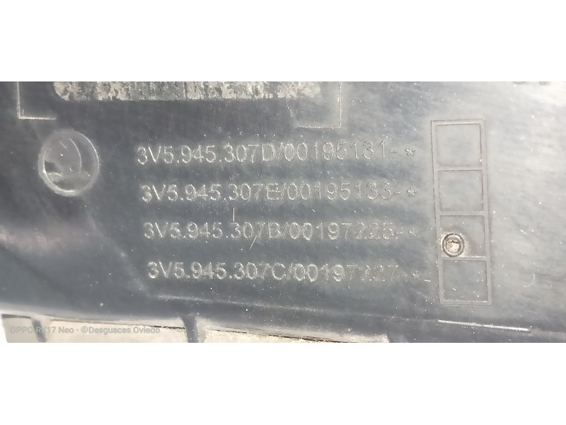 Recambio de piloto trasero izquierdo interior para skoda superb (3v3) active referencia OEM IAM 3V5945307  