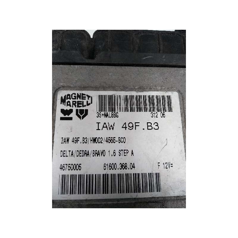 Recambio de centralita motor uce para fiat bravo (182) 1.6 bi-fuel cat (en funcionamiento por gas natural 68 kw) referencia OEM 