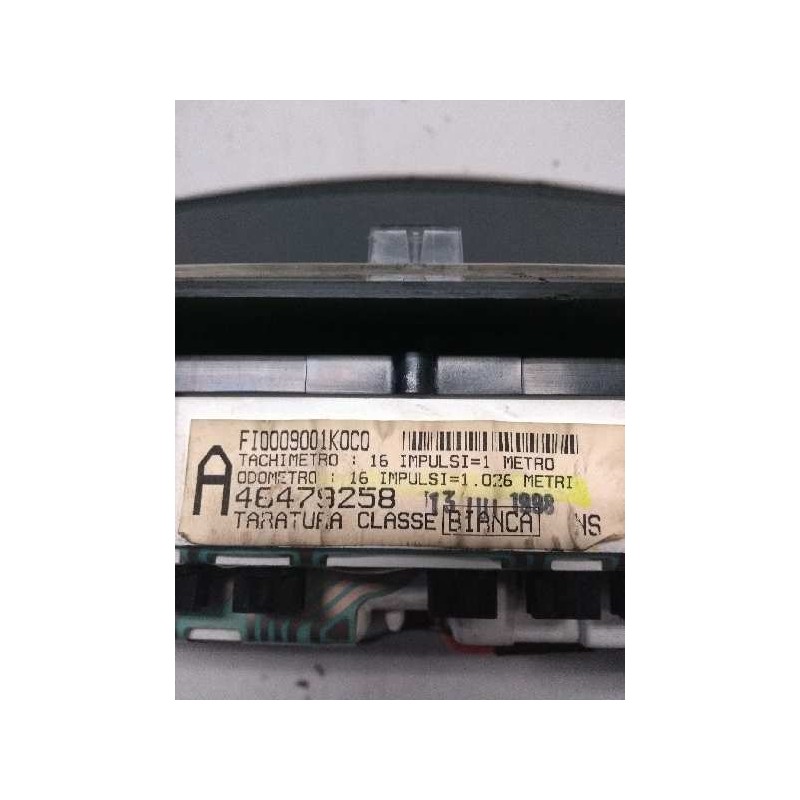 Recambio de cuadro instrumentos para fiat bravo (182) 1.6 bi-fuel cat (en funcionamiento por gas natural 68 kw) referencia OEM I