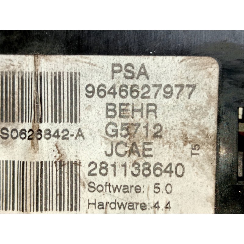 Recambio de mando calefaccion / aire acondicionado para peugeot 307 break/sw (s2) 1.6 16v cat referencia OEM IAM 9646627977 2811