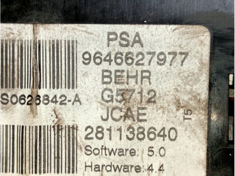 Recambio de mando calefaccion / aire acondicionado para peugeot 307 break/sw (s2) 1.6 16v cat referencia OEM IAM 9646627977 2811