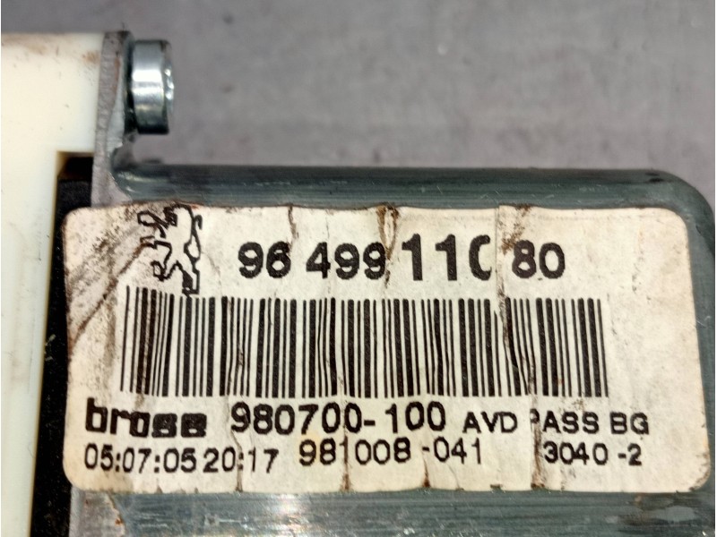 Recambio de elevalunas delantero derecho para peugeot 307 break/sw (s2) 1.6 16v cat referencia OEM IAM 9649911080 980700100 5P