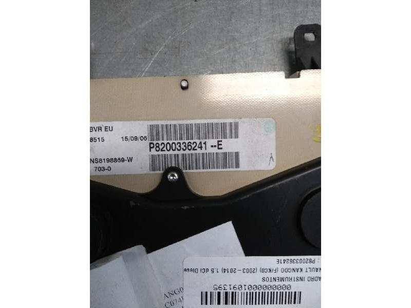 Recambio de cuadro instrumentos para renault kangoo (f/kc0) 1.5 dci diesel referencia OEM IAM P8200336241E NS81198869W 
