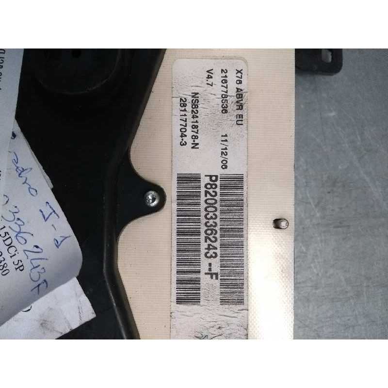 Recambio de cuadro instrumentos para renault kangoo (f/kc0) 1.5 dci diesel referencia OEM IAM P8200336243F NS82241878N 