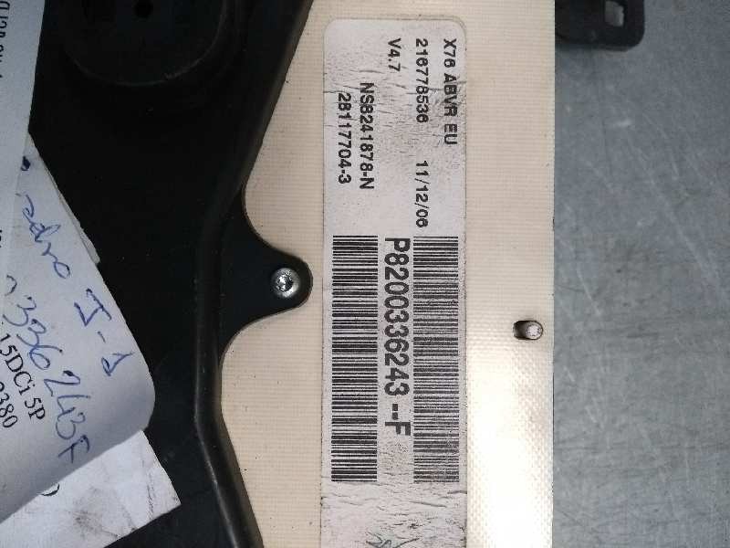 Recambio de cuadro instrumentos para renault kangoo (f/kc0) 1.5 dci diesel referencia OEM IAM P8200336243F NS82241878N 