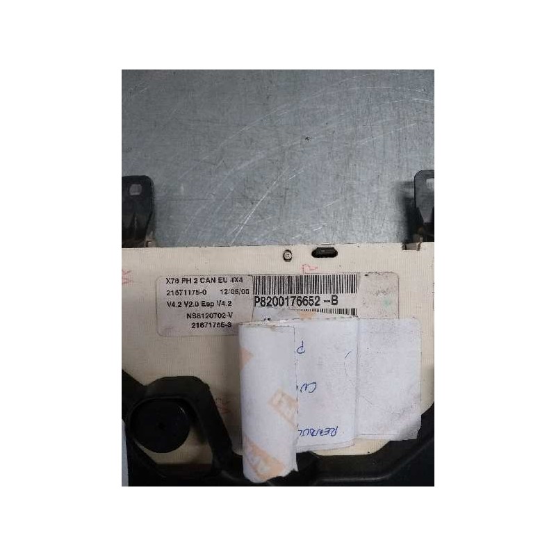 Recambio de cuadro instrumentos para renault kangoo (f/kc0) 1.9 dci diesel cat referencia OEM IAM P8200176652B NS8120702V 