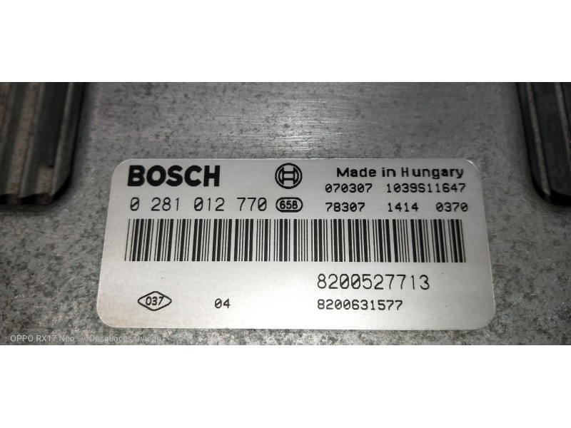 Recambio de centralita motor uce para renault laguna ii (bg0) confort authentique referencia OEM IAM 0281012770 8200527713 82006