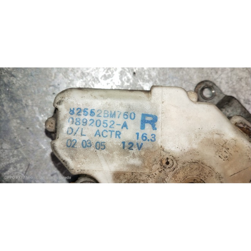 Recambio de motor cierre centralizado trasero derecho para nissan almera tino (v10m) 2.2 dci diesel cat referencia OEM IAM 82552