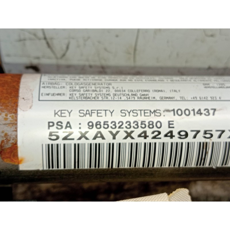 Recambio de airbag cortina delantero izquierdo para peugeot 307 break/sw (s2) 1.6 16v cat referencia OEM IAM 9653233580E 1001437