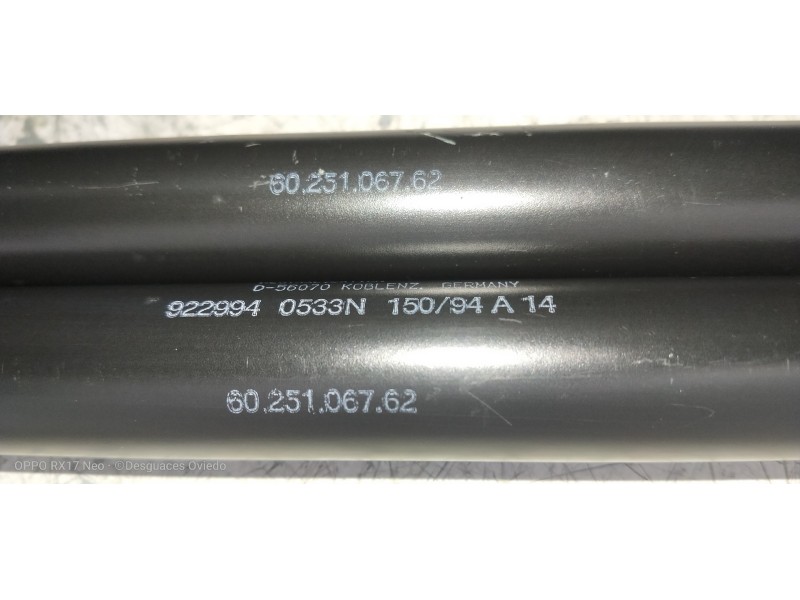 Recambio de amortiguadores maletero / porton para renault espace (j63) 2.1 td helios referencia OEM IAM 6025106762  