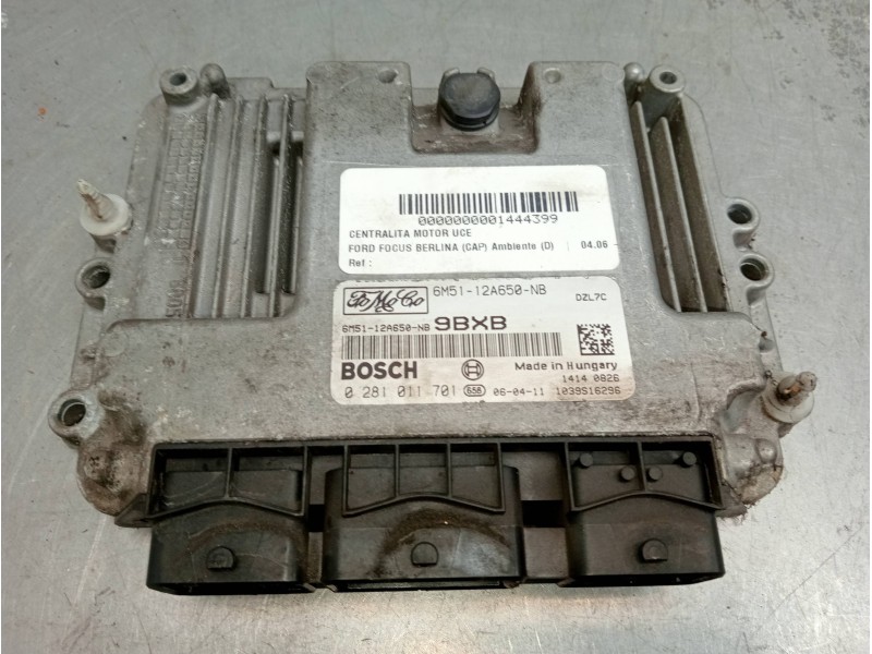 Recambio de centralita motor uce para ford focus berlina (cap) ambiente (d) referencia OEM IAM 6M5112A650NB 0281011701 