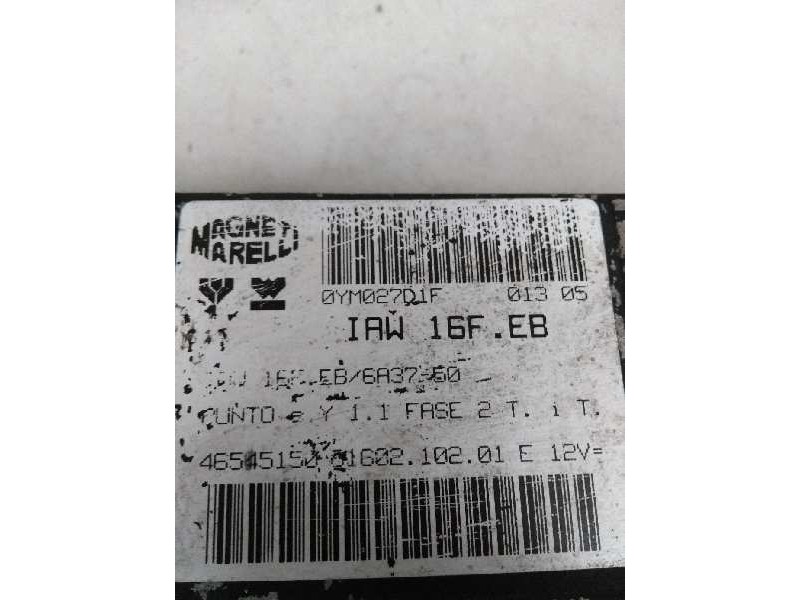 Recambio de centralita motor uce para fiat punto berlina (176) 1.1 referencia OEM IAM IAW16FEB 46545150 6160210201