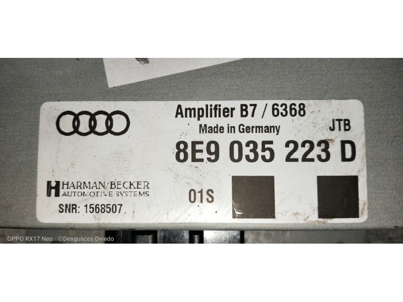Recambio de modulo electronico para audi a4 avant (8e) 2.0 tdi referencia OEM IAM 8E9035223D  