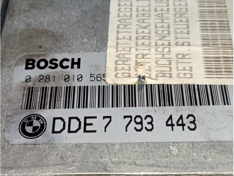Recambio de centralita motor uce para bmw serie 3 berlina (e46) 320d referencia OEM IAM DDE7793443 0281010565 